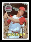 1969 Topps #414 Duke Sims Indians NEAR MINT *o5