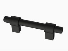Brainerd P44370W-FB 1 3/8" - 4" Wrapped Adjustable Cabinet Pull Flat Black