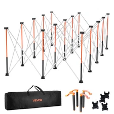 VEVOR Portable Folding Workstand 8.05 x 4.13 ft Collapsible Workbench 6000 lbs W