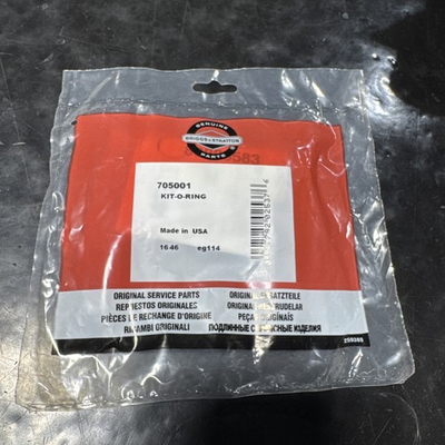 #ad Genuine Briggs and Stratton 705001 O Ring Kit OEM Briggs Free Shipping $16.99