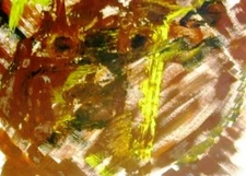 C Peterson ORIGINAL oil PAINTING = Abstract Impressionism PUSHING PAINT fine ART