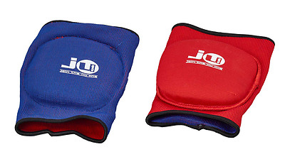 Ju-Sports- Wende-Knieschoner aus Stoff. Blau/rot. Paar, Gr. S-XL. Muay Thai. K1.