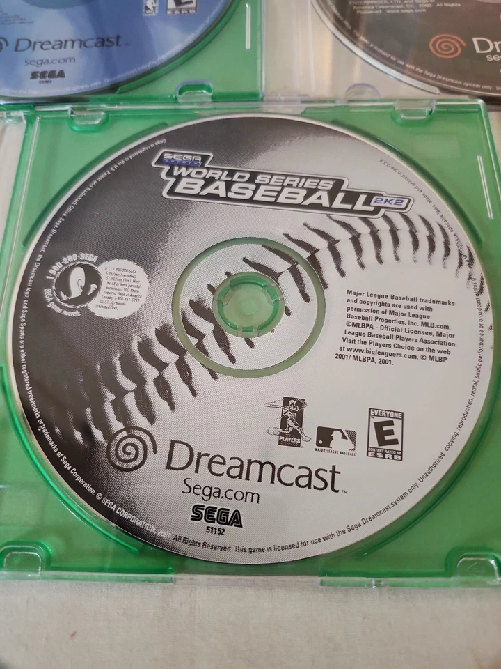 Sega Dreamcast Sports Lot Disc Only Untested - NFL 2K1, NBA 2K & WS Baseball 2K2 - Image 4 of 4