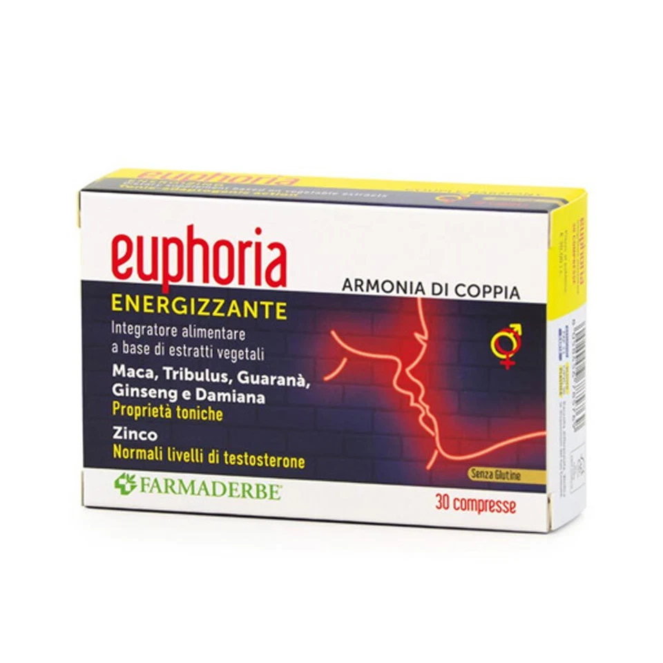 Farmaderbe Euphoria Integratore Alimentare Energizzante, 30 Compresse