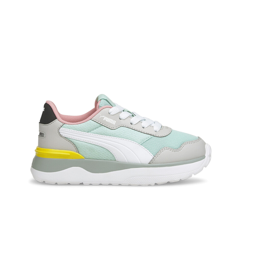 Повседневные кроссовки Puma R78 Voyage на шнуровке для маленьких мальчиков синего цвета 382049-04