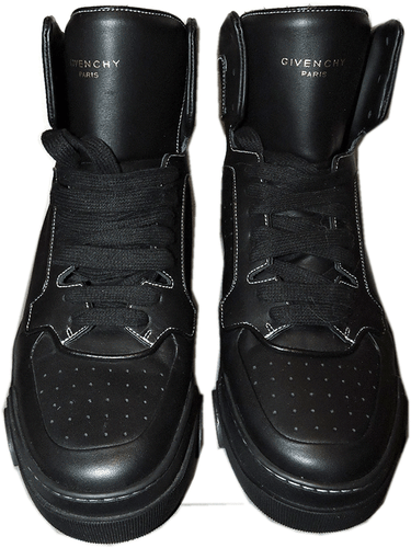 890 $ Givenchy Sneakers schwarz Leder Tyson hohe Schnürschuhe 39 - 7 - Bild 3 von 10