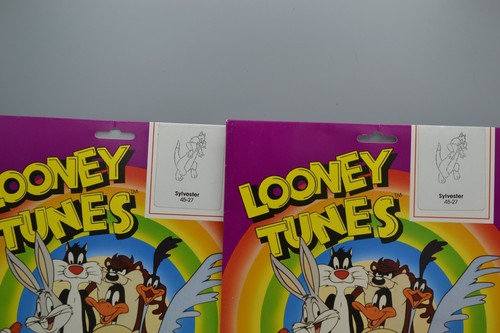 Vintage Badger Looney Tunes Schablone 1990 Bugs Bunny Sylvester Taz Daffy Wile E Coyot - Bild 3 von 6
