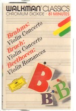 BRAHMS-BRUCH " VIOLIN CONCERTO " MUSICASSETTA NUOVA DEUTSCHE GRAMMOPHON
