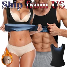 ON SALE!! Body Sweat Shaper Sauna Vest Slimming Gym Yoga Sports Thermal US