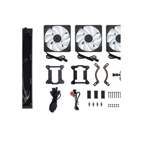 Cooler Master MasterLiquid 360L Core ARGB Intel/AMD CPU Liquid Cooler - Black - Picture 6 of 6