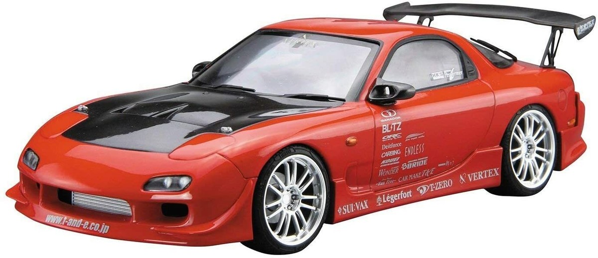 The Tuned Car No.9 1/24 VERTEX FD3S RX-7' 99 (Mazda) Plastic Model