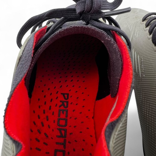 Botines de fútbol terreno firme Adidas Predator League FG para hombre 6,5 M plateados rojos negros - Imagen 10 de 23