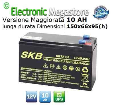 BATTERIA ERMETICA AL PIOMBO 12 V 9 AH RICARICABILE, UPS, 150 X 66 X 95 - Foto 12