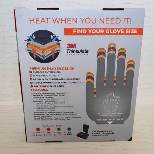 NEW Field Sheer Heated Gloves Tech Gear Mobile Warming Technology Waterproof - Picture 5 of 22