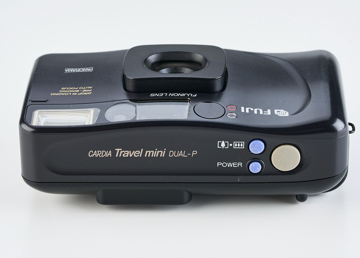 【完動品】　FUJI CARDIA Travel mini DUAL-P Fuji Cardia Travel mini OP 35mm Film Camera 28/45mm Lens