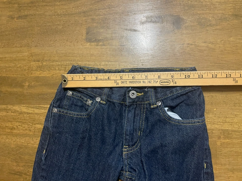 Jeans Faded Glory, para niño talla 10S, azul, denim, pierna recta, bolsillos Foto 4 de 4