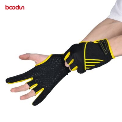 Bowling Gloves Outdoor Sports Fingerless Silicone Non-slip Fitness Gloves