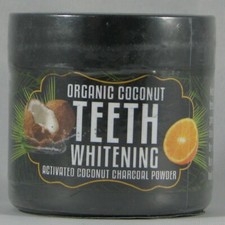 Odissey Life Teeth Whitening Organic Coconut Activated Charcoal Powder Orange