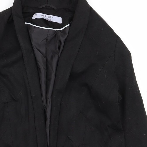 Miss Selfridge Womens Black Polyester Blend Blazer Size 8 - Picture 7 of 12