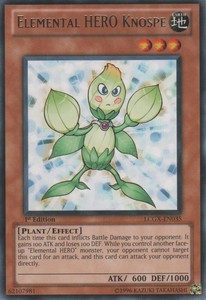 Elemental HERO Knospe - LCGX-EN035 - Rare - Unlimited Edition x3 - Near Mint