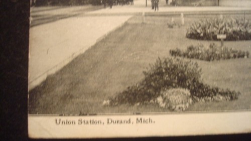 RPPC 1913 Vintage Postcard - UNION STATION - Durand Michigan - Rare - Picture 2 of 5