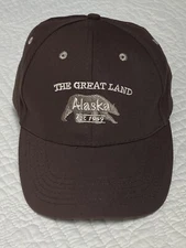 Alaska Trucker Hat Brown 'The Great Land' Artic Circle Enterprises Anchorage