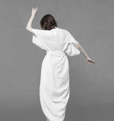 Boho Kimono. Linen Kimono Style Dress. Kimono Cocoon coat. Linen Kimono  Duster | eBay