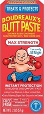 SM Boudreaux's Butt Paste Maximum Strength Diaper Rash Cream Baby Ointment 2 Oz