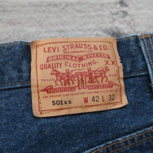 Vintage Levis 501XX Denim Jeans Made in USA 29 Medium Wash 501 