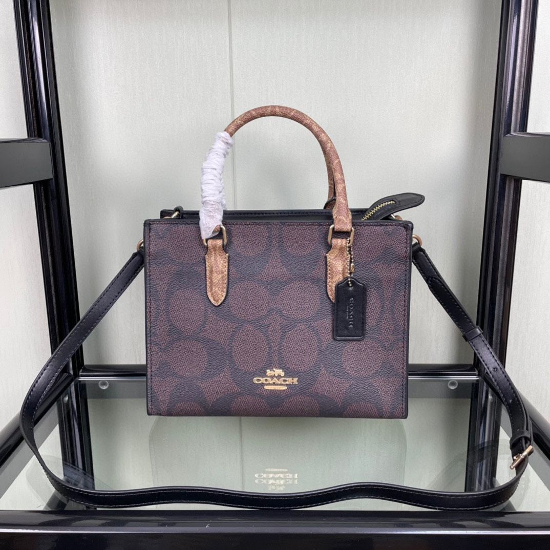 Coach Maggie Small Tote in Signature Canvas - Women's Blocked CY676