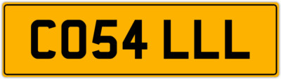 COL COLIN COLEEN COLE COLL COLES PRIVATE REGISTRATION CAR NUMBER PLATE CO54 LLL
