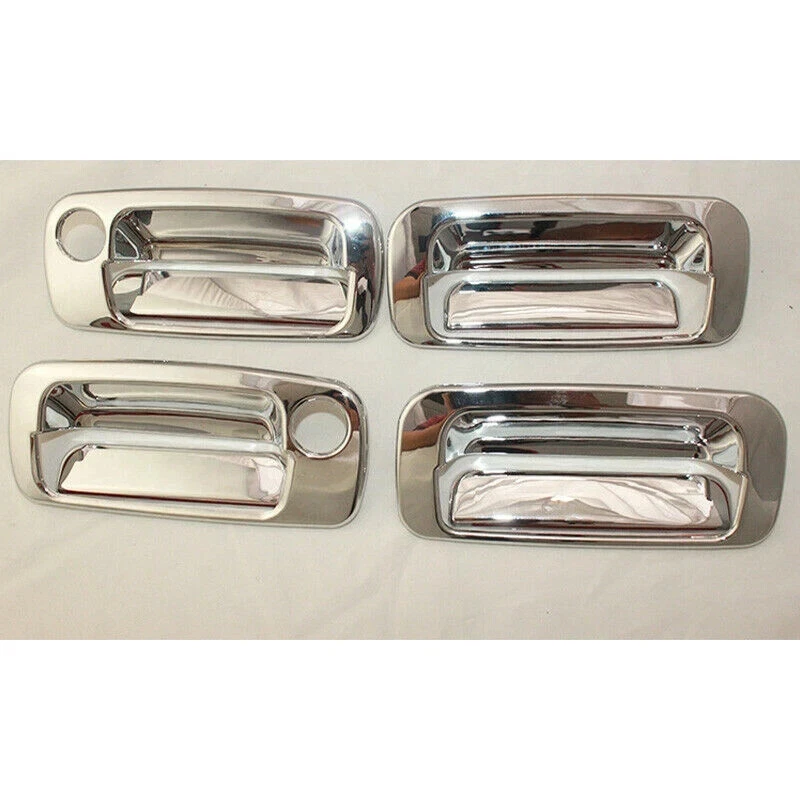 Cubierta de marco de tazón de manija de puerta cromada para Toyota Land Cruiser 80 FJ80 90-97 Foto 3 de 3