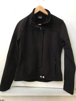 Marker Womens Black Jacket Coat Zip Pocket Ski Fleece Lined Soft Shell