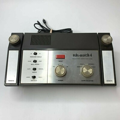 TELE MATCH 4 Electronic Tabletop TV  Pong System Console Game Vintage 1977