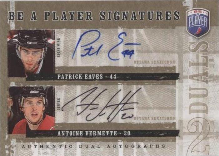 2006-07 Upper Deck Be a Player - Antoine Vermette Patrick Eaves #D-EV - 1 of 1