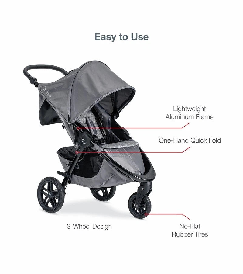 Britax B-Free Sport & B-Safe Gen2 FlexFit+ Travel System - Asher - Image 3 of 4
