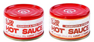 Good Luck Hot Sauce Combo - 2 x 2.8 oz Jars (1x Fresh Pepper & 1x Soybean)