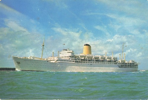 Postcard Steamship S.S. "Arcadia" P & O Orient Lines