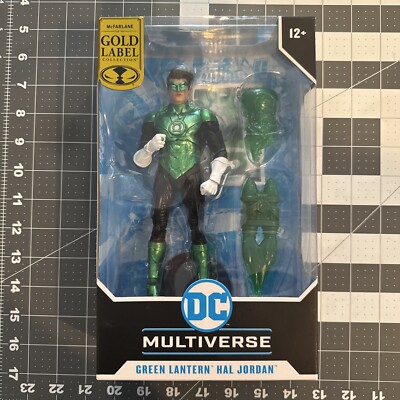 DC McFarlane Multiverse Green Lantern Hal Jordan Gold Label 7'' Action Figure New