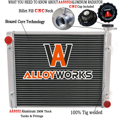 2 Row Radiator For 2014-18 16 Polaris RZR S 900/ RZR XP 1000/ RZR XP 4 1000 EPS
