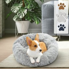 Calming Dog Bed for Small Dogs  Indoor Cats, Donut Washable Slip-Resistant Pet