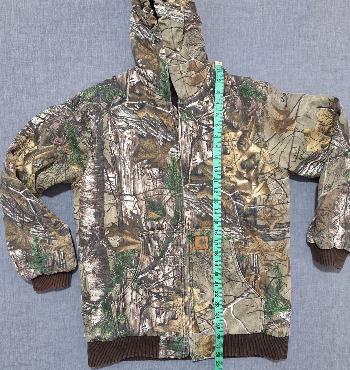 Carhartt Camo Jacket RealTree Hardwoods hunting Hooded coat