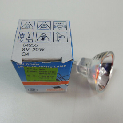 OSRAM 64255 8V 20W Cup lamp GZ4 halogen bulb Leica microscope light +Tracking ID