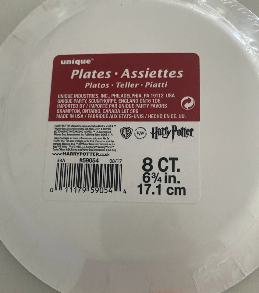 Harry Potter Fiesta Cumpleaños Lote Decoraciones Favores Gafas Banner Platos Pastel Foto 2 de 4
