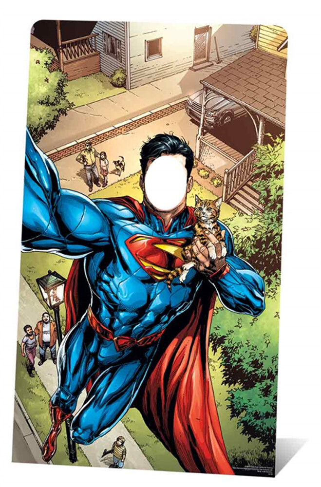 Superman Lifesize Stand-In Cutout Cardboard Party Photo Prop Marvel Avengers