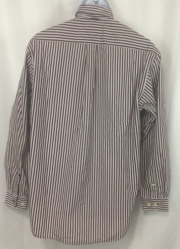 Tommy Hilfiger camicia uomo media manica lunga rosso bianco blu a righe - Foto 5 di 12