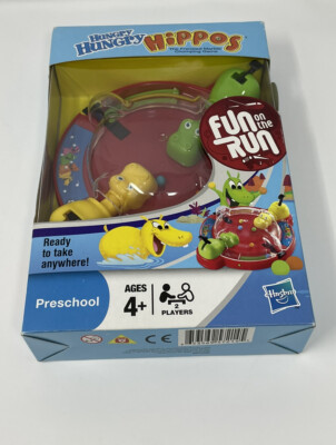 HASBRO HUNGRY HUNGRY HIPPOS FUN ON THE RUN TRAVEL BOARD GAME NIB 