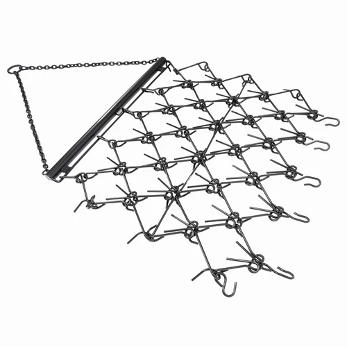 Steel Drag Harrow 4X4FT Heavy Duty Chain For ATV UTV Tractor Leveling Grading