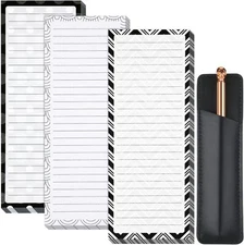Outus 3 Pieces Magnetic Notepads Lists for Fridge, Refrigerator Classic 