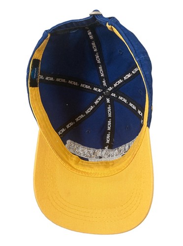 NCAA West Virgina Mountaineers Strapback One Size Adjustable Ball Cap/Hat Blue - Picture 8 of 9